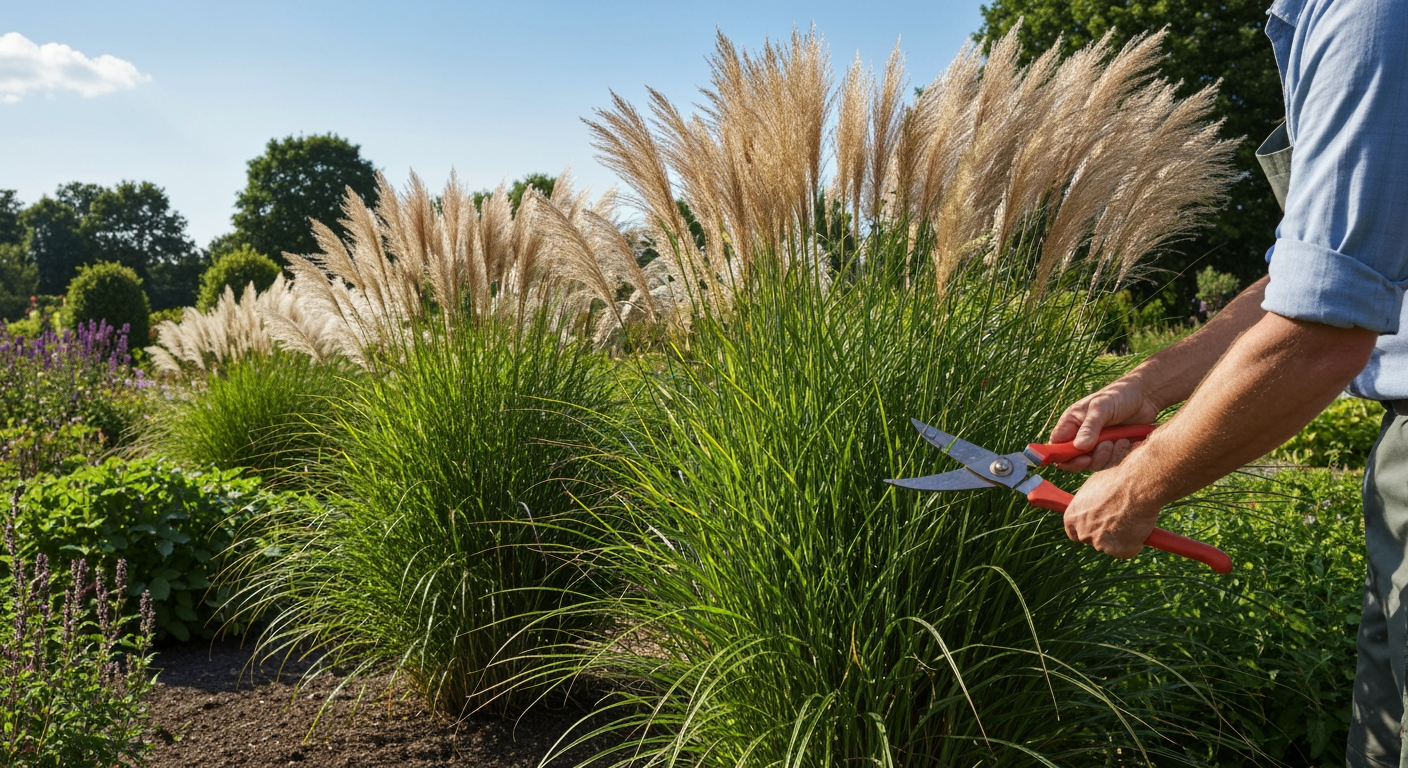 Jak prawidłowo wykonać przycinanie traw ozdobnych? 2